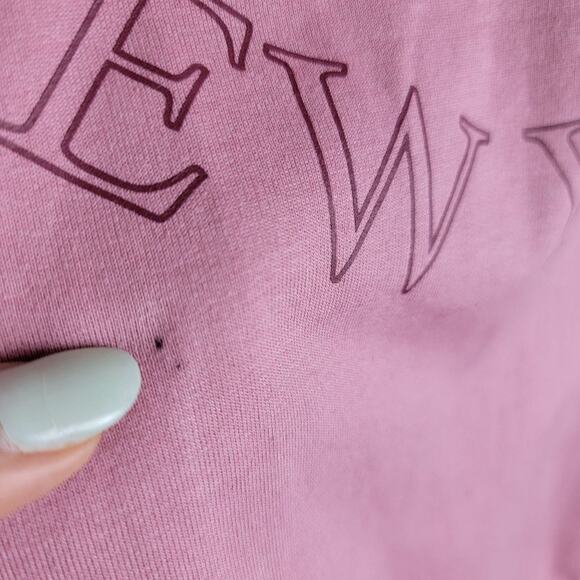 Rebelious One Tennis Club New York Varsity Jacket size L Pink Tenniscore *FLAW* - Picture 10 of 10